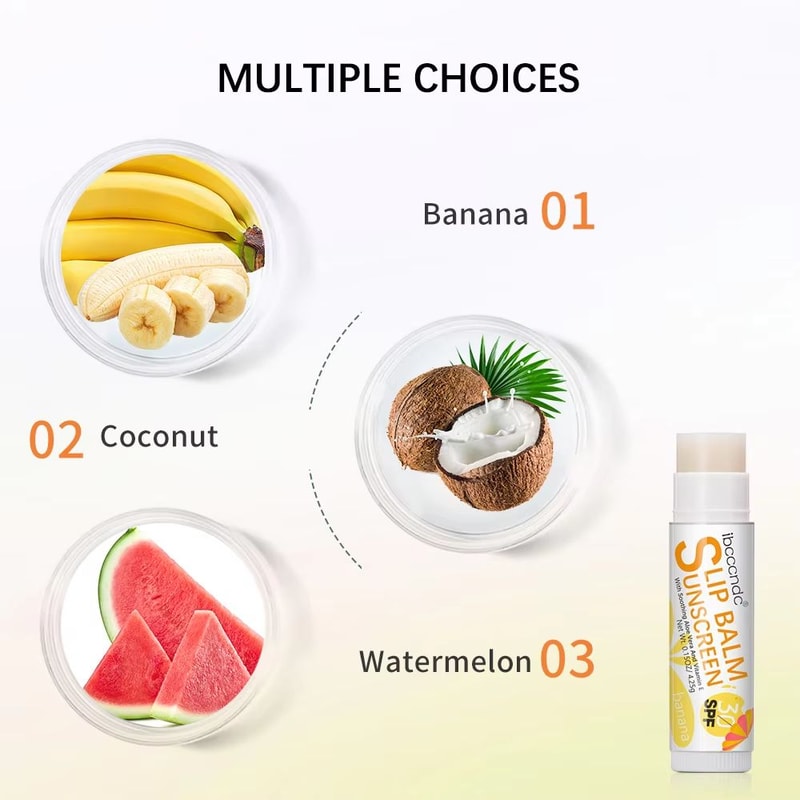 SunShield SPF 30 Lip Balm Hydrating Sunscreen Lip Balm With UVA Protection Lip Care Watermelon Coc 3