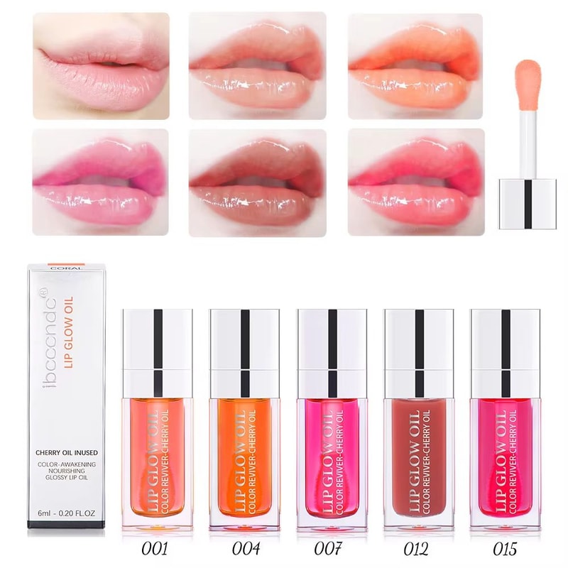 CrystalGlow Lip Oil Gloss Hydrating Plumping Lip Oil With Jelly Tint 6ml 0