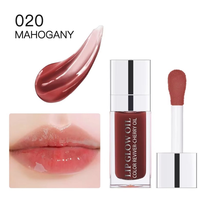 CrystalGlow Lip Oil Gloss Hydrating Plumping Lip Oil With Jelly Tint 6ml 13