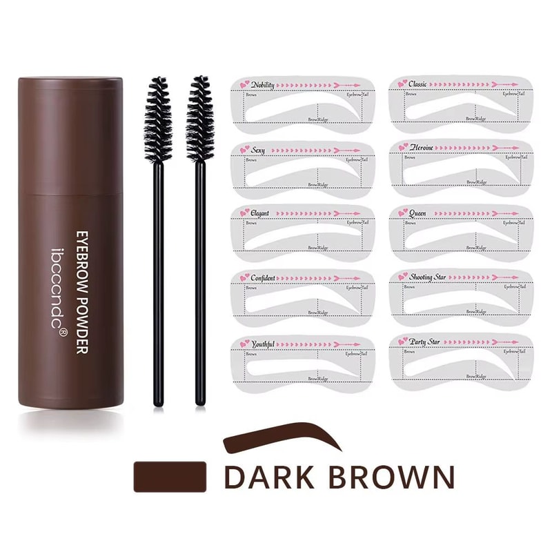 BrowPerfect Eyebrow Stamp Kit Waterproof Brow Stamp Shaping Kit With Natural Eyebrow Stamp Powder 6