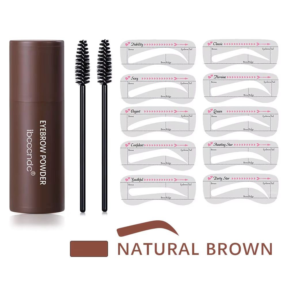 BrowPerfect Eyebrow Stamp Kit Waterproof Brow Stamp Shaping Kit With Natural Eyebrow Stamp Powder 8