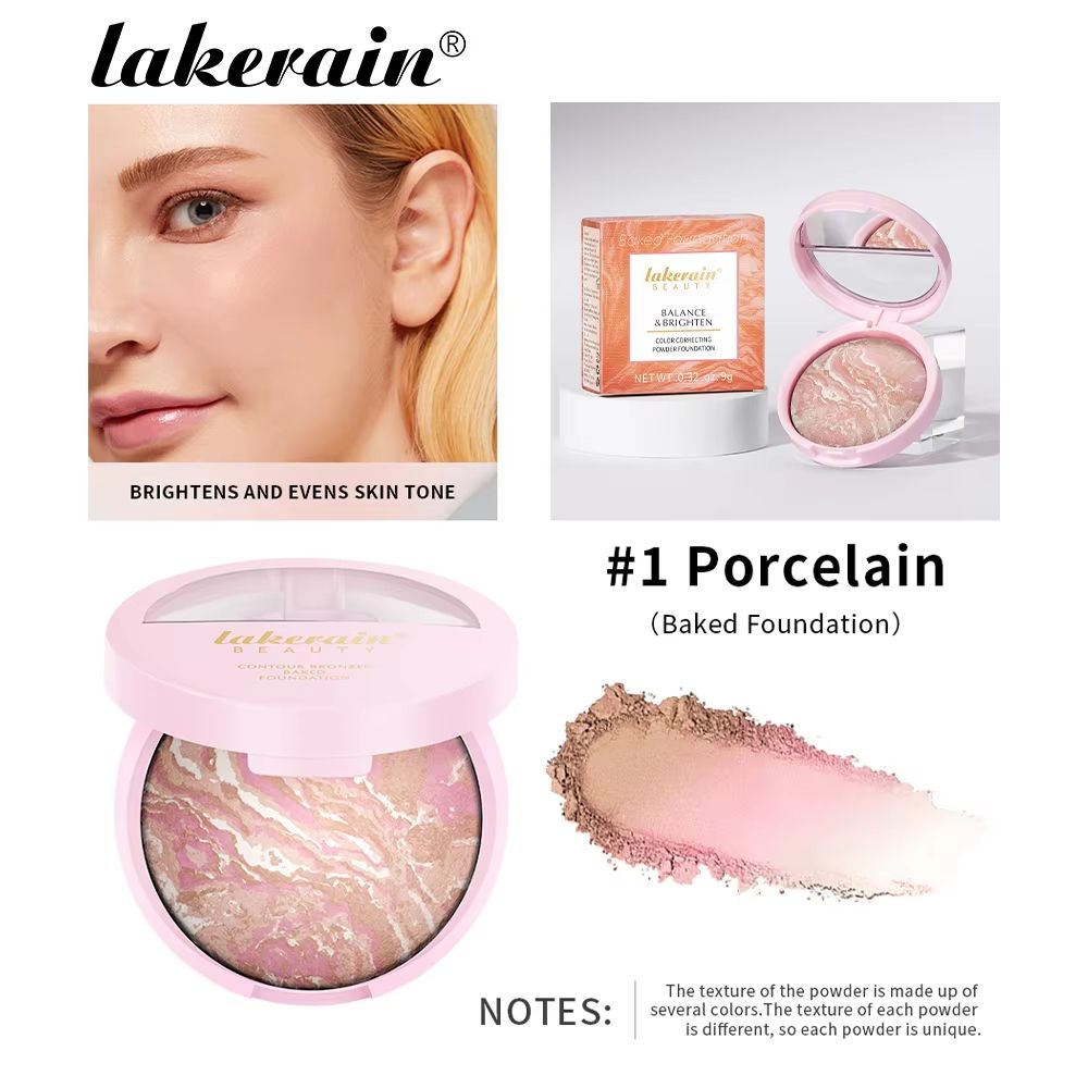 VelvetSculpt Baked Powder Foundation Oil Control Pressed Powder Bronzer With Radiant Contour Highl 7