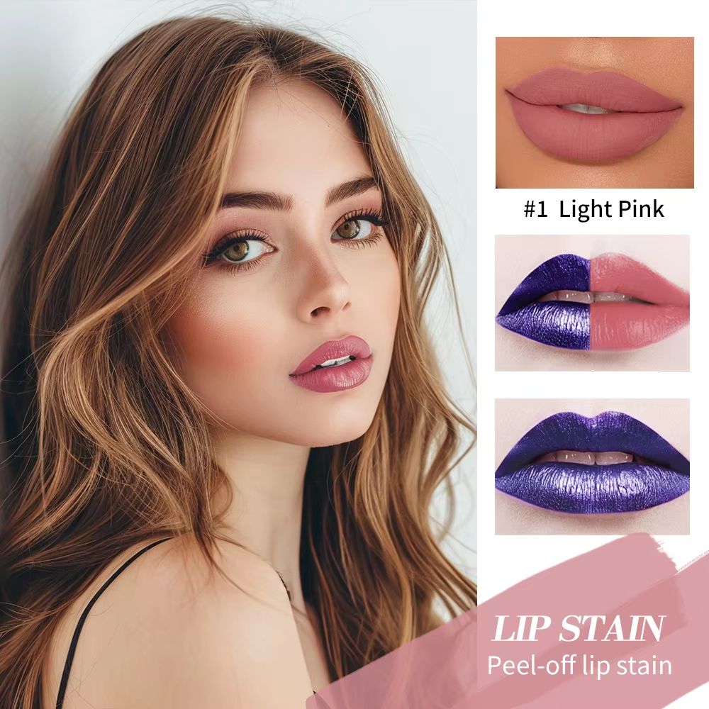 RevealTint Peel Off Lip Stain Waterproof Peel Off Lip Tint With Natural Pink Long Lasting Lip Stai 3