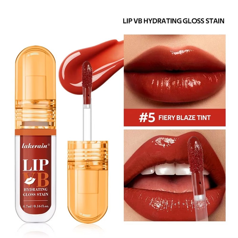 HydraGloss Hydrating Lip Gloss Stain Long Lasting Hydrating Lip Stain With 12HR Moisture And Gloss 6
