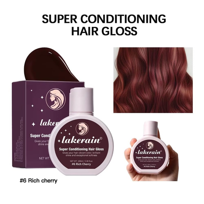 Super Gloss Hair Glaze Treatment Color Enhancing Hair Gloss Conditioner Semi Permanent Shine Boost 11