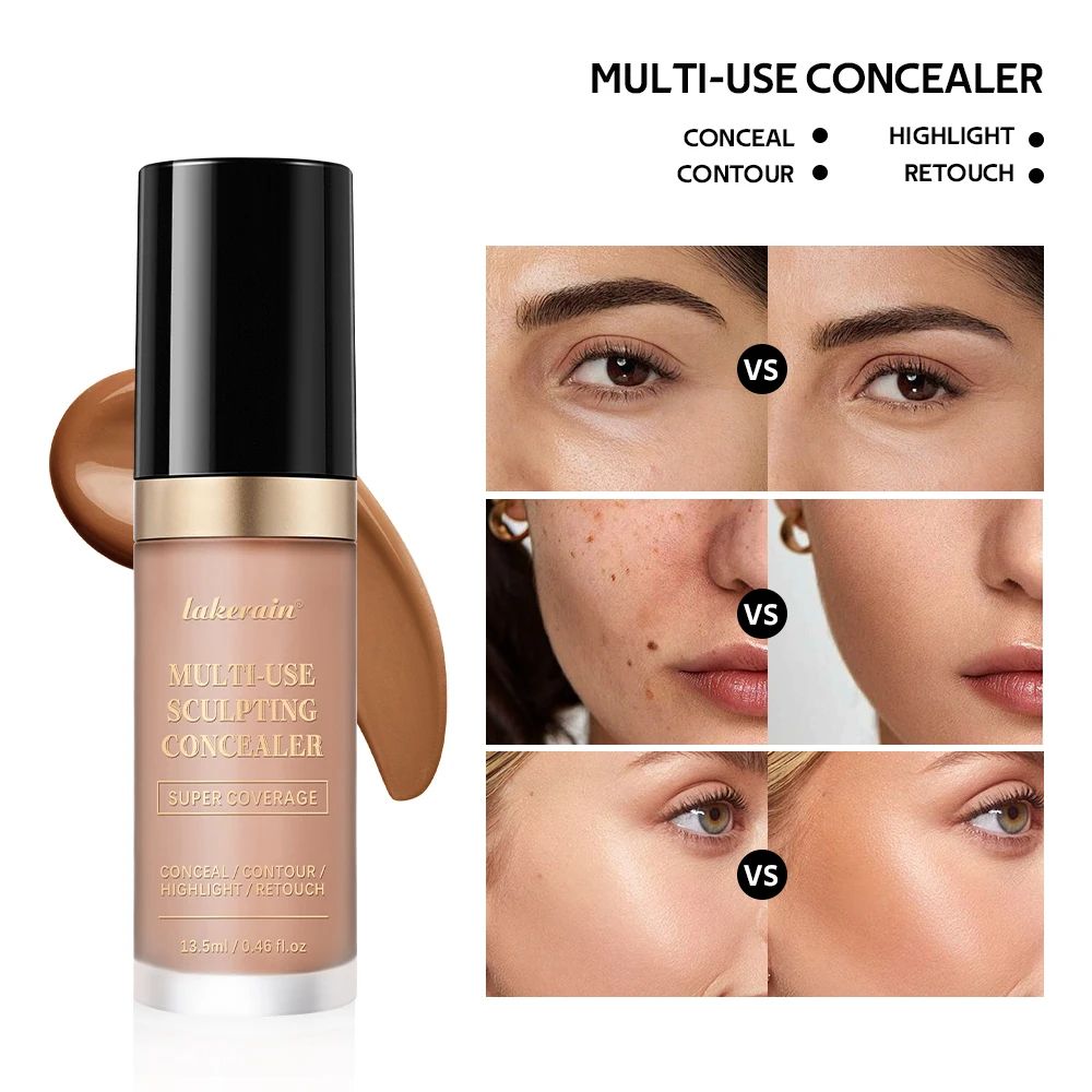 Flawless Multi Use Concealer Cream Long Lasting Foundation Concealer Hydrating Oil Free Contour Hi 2