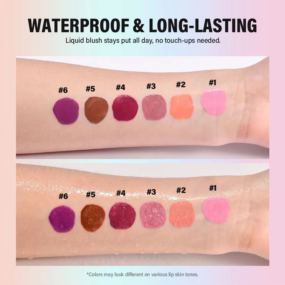 BloomFlush Liquid Blush Stain Long Lasting Liquid Blush With Sponge Applicator For Natural Cheek G 4