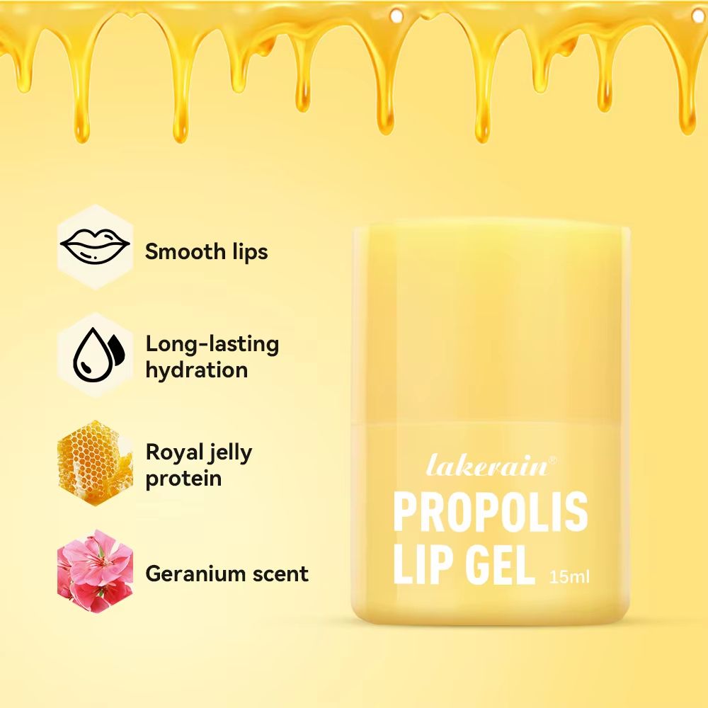 HoneyGlow Hydrating Lip Balm Mask Long Lasting Honey Lip Balm With Propolis Lip Mask Moisture Car 1