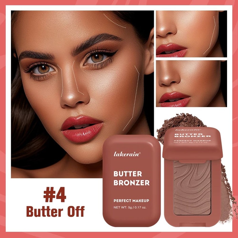 SoftBloom Butter Blush Powder Waterproof Matte Blush Powder For Natural Single Color Cheek Blush 2