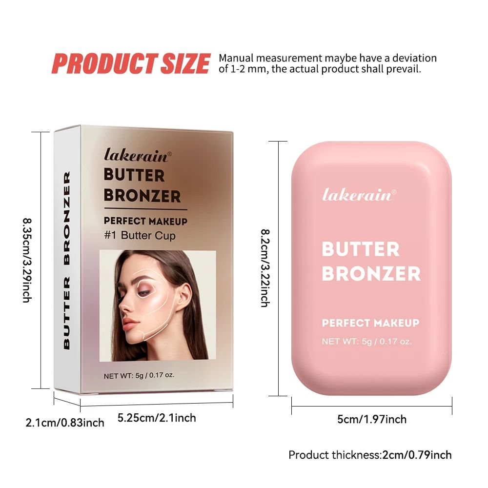 SoftBloom Butter Blush Powder Waterproof Matte Blush Powder For Natural Single Color Cheek Blush 5