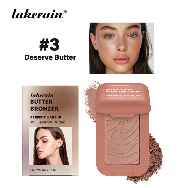 SoftBloom Butter Blush Powder Waterproof Matte Blush Powder For Natural Single Color Cheek Blush 6