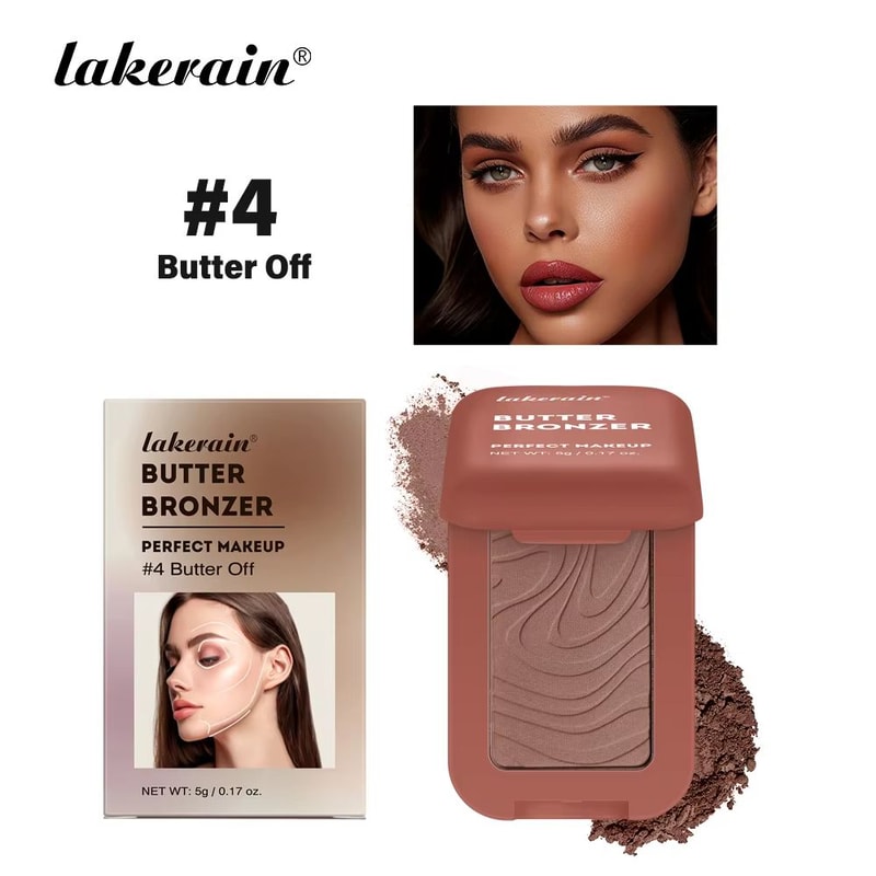 SoftBloom Butter Blush Powder Waterproof Matte Blush Powder For Natural Single Color Cheek Blush 12