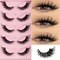 5 Pair Cat Eye Lashes Wispy Faux False Eyelashes For Eye Elongation And Natural Glam 0