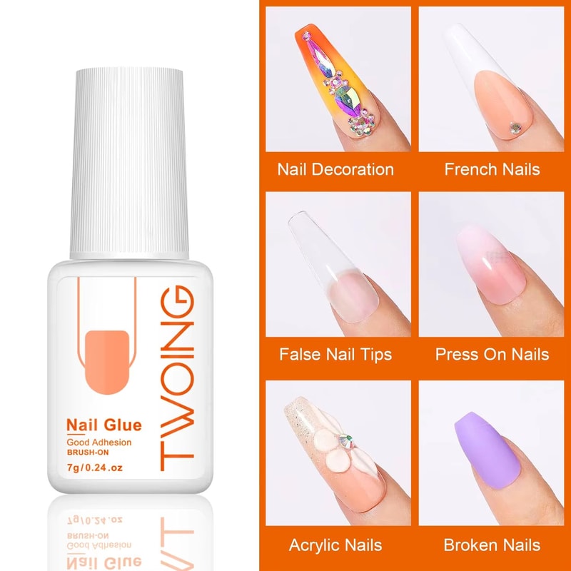 Super Strong Nail Glue For Press On Nails Long Lasting Acrylic Nail Glue 7g 4