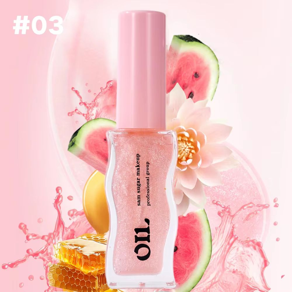 Fruit Honey Essence Lip Oil Strawberry Tinted Lip Gloss Jelly Plumping Lip Glow 6