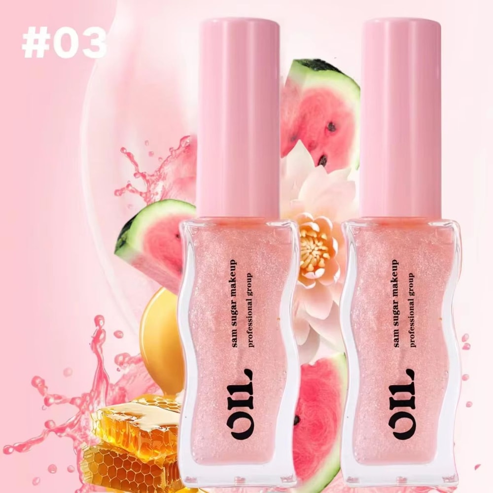 Fruit Honey Essence Lip Oil Strawberry Tinted Lip Gloss Jelly Plumping Lip Glow 7