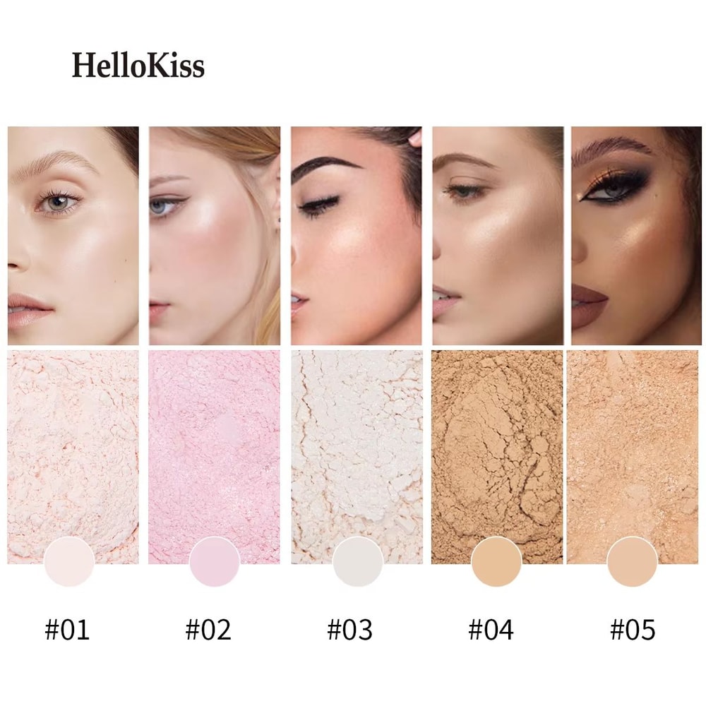 5 Color Loose Setting Powder Pore Blurring Matte Face Powder Long Lasting Makeup Finish 1
