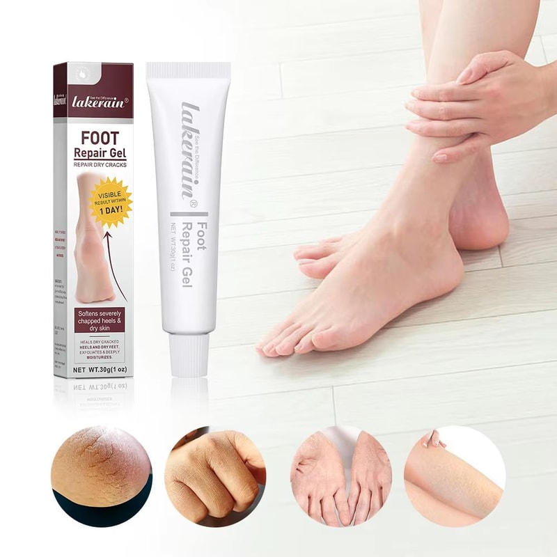 Intensive Foot Repair Gel Mask Cracked Heel Exfoliating Foot Cream For Hands Feet 30g 2
