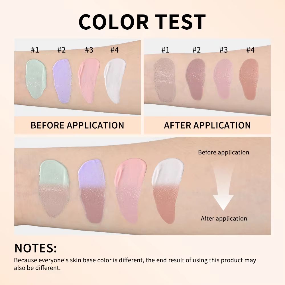 Magic Color Changing Foundation Liquid CC Cream Foundation Long Lasting Skin Tone Matching Base 4