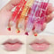 6 Color Roll On Lip Oil Fruit Essence Hydrating Lip Balm Gloss With Mirror 3