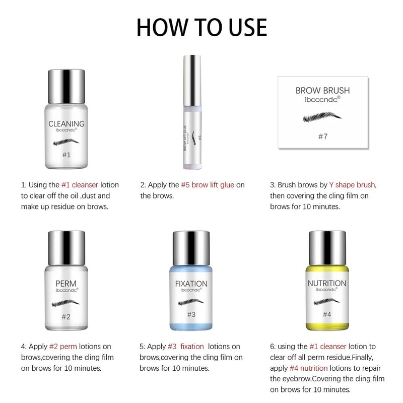 Semi Permanent Brow Lamination Kit Lash Lift Eyebrow Lift Kit For Brows Lashes 4