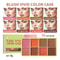 Curve Case Cream Blush Highlighter Palette Multi Use Eyebrow Cream Palette Matte Shimmer Face Kit 6