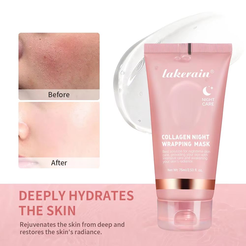 Korean Deep Collagen Peel Off Mask Anti Wrinkle Skin Tightening Face Mask Overnight Bio Wrap 2
