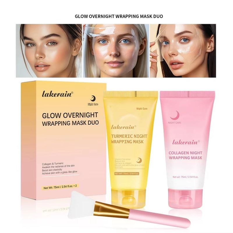 Korean Deep Collagen Peel Off Mask Anti Wrinkle Skin Tightening Face Mask Overnight Bio Wrap 8