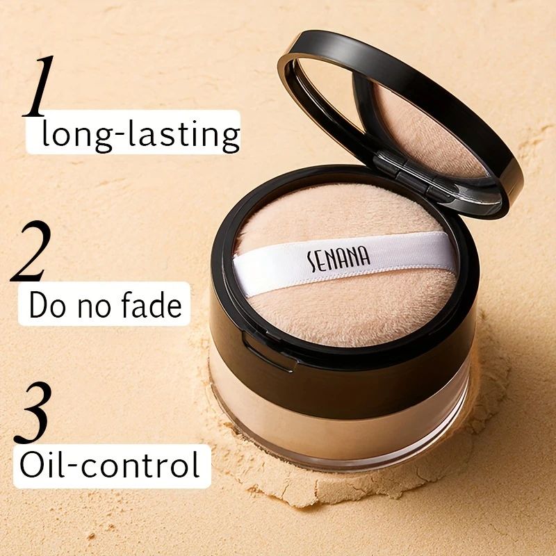 Hydrating Loose Setting Powder Oil Control Matte Face Powder Natural Nude Finish 1