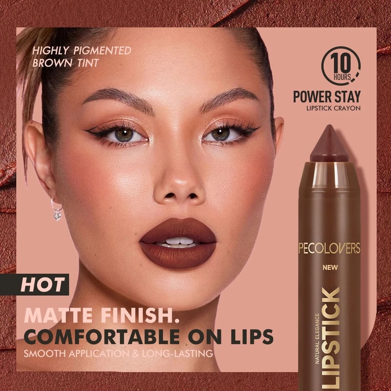 Fine Tip Matte Lip Liner Pen Soft Mist Lip Contour Crayon 3