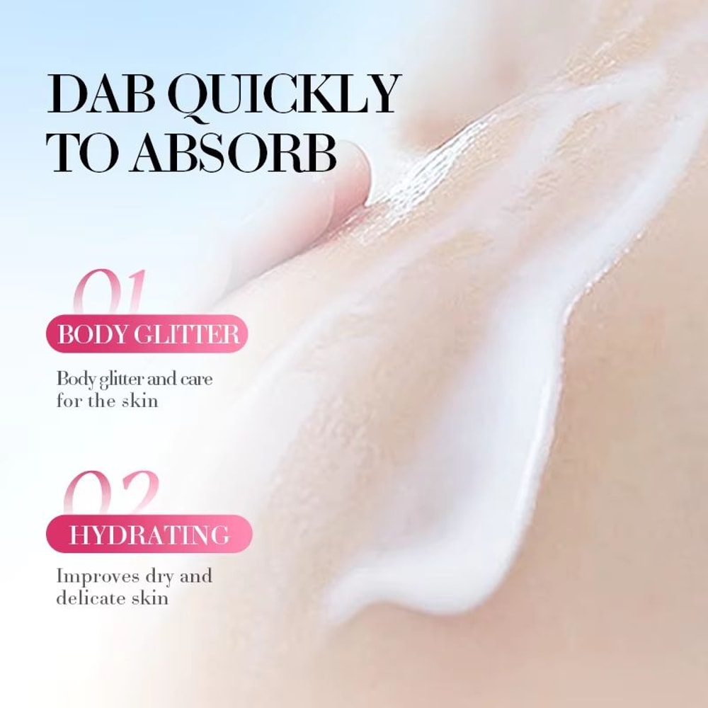 SADOER Sakura Body Lotion Shimmering Hydrating Body Cream With Floral Fragrance And Skin Brightenin 3