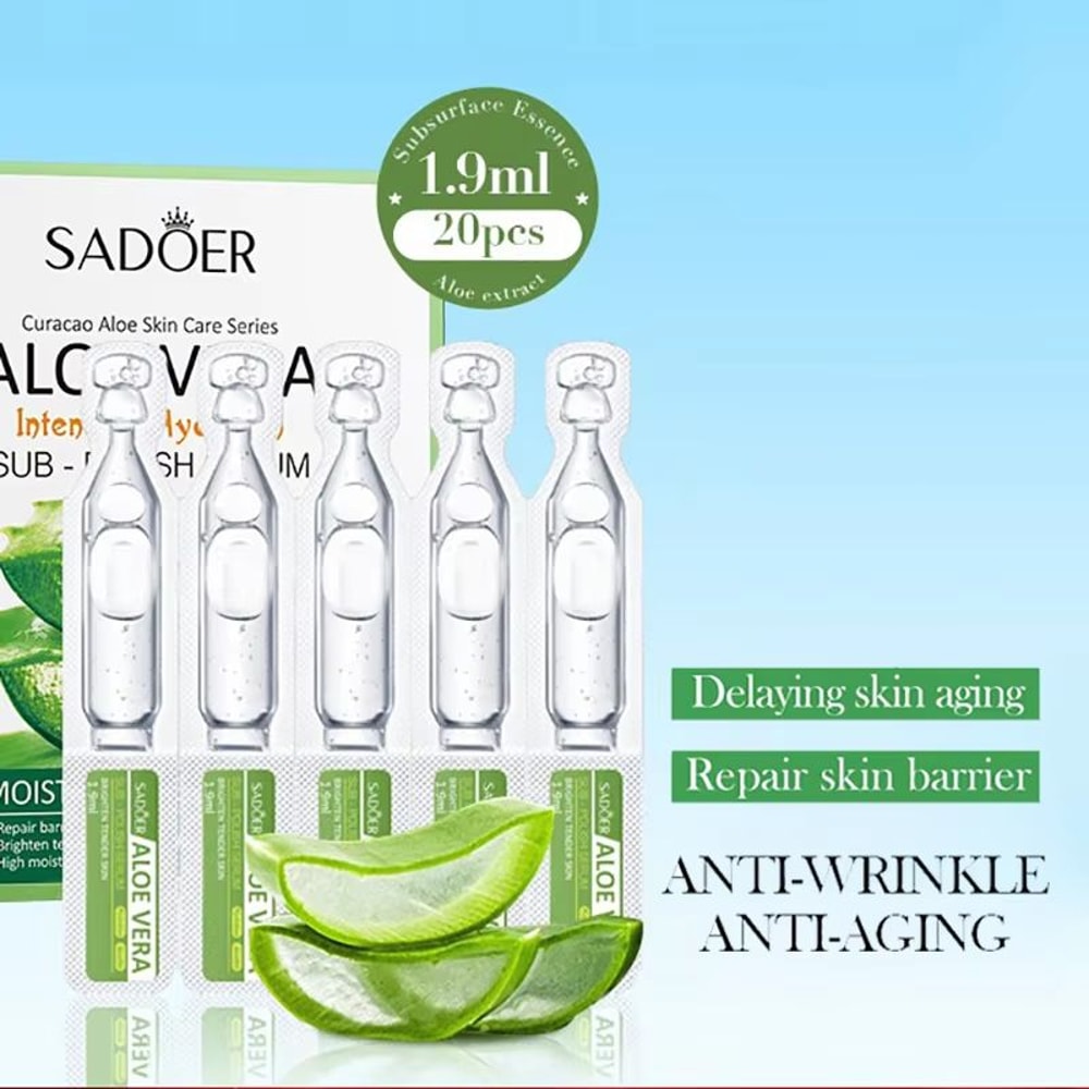 SADOER Aloe Vera Face Serum Hydrating Anti Aging Serum For Brightening And Firming Skin 2