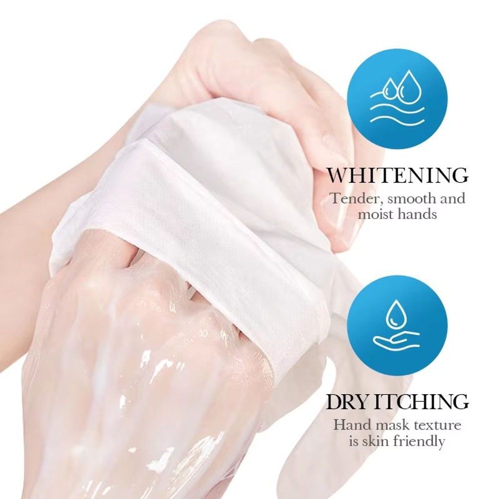 SADOER Aloe Vera Foot Mask Exfoliating Foot Peeling Mask And Hydrating Hand Mask For Smooth Soft Sk 5