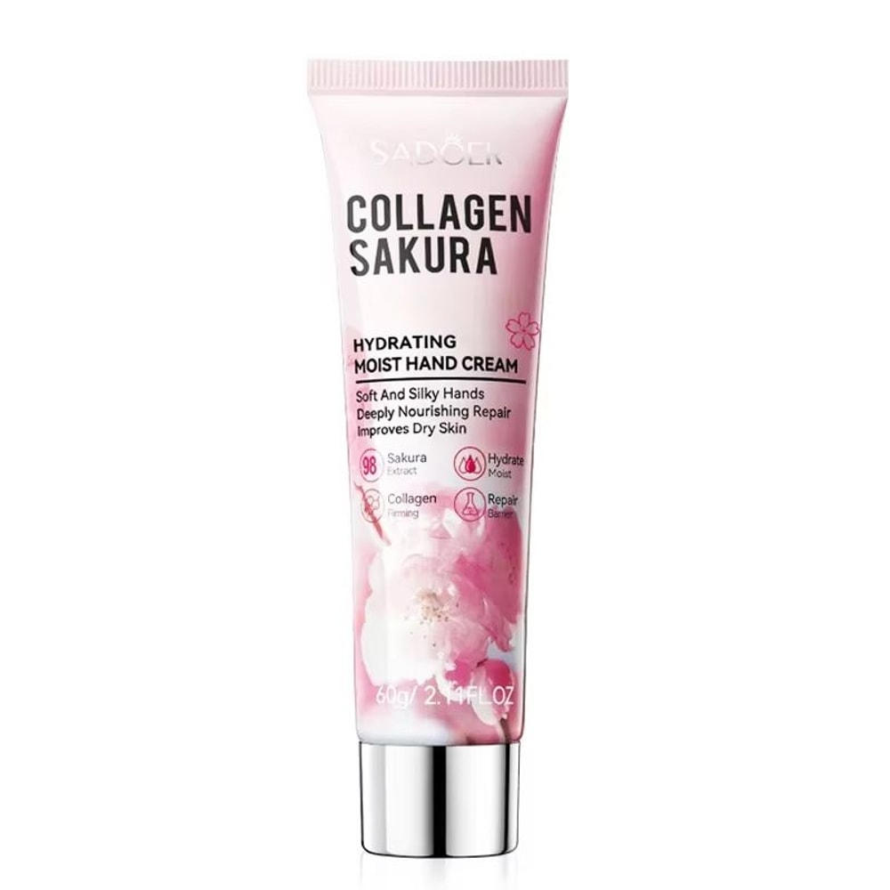 SADOER Sakura Hand Cream Hydrating Moisturizing Hand Cream For Brightening And Anti Aging Hand Care 6