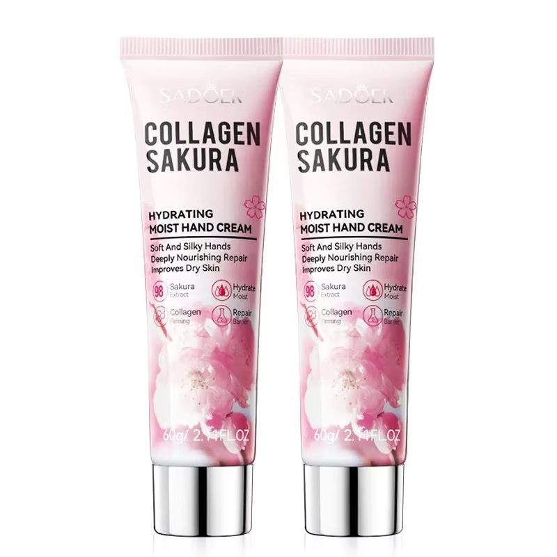 SADOER Sakura Hand Cream Hydrating Moisturizing Hand Cream For Brightening And Anti Aging Hand Care 7