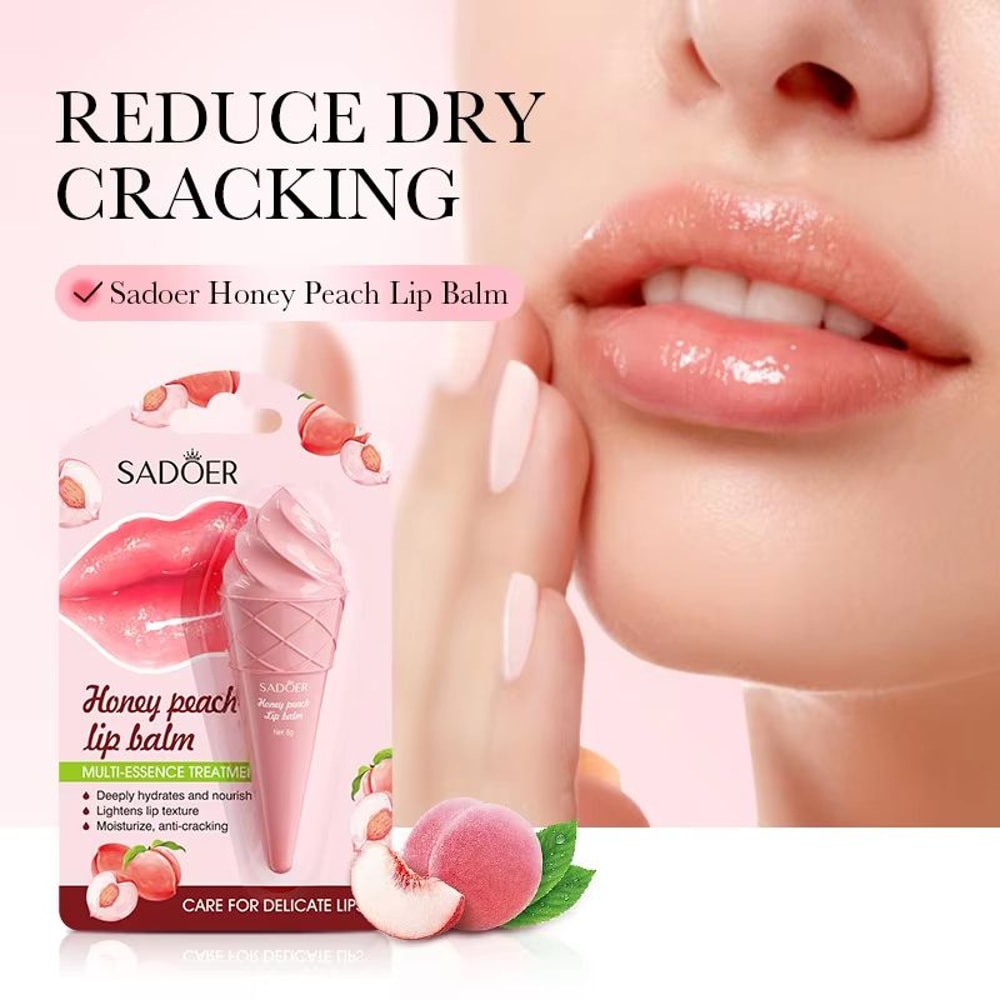 SADOER Moisturizing Lip Balm Hydrating Lip Plumper For Smooth Nourished Lips 9