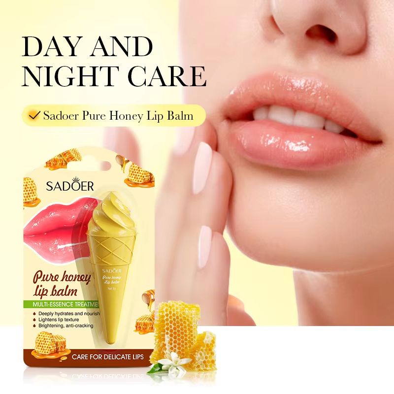 SADOER Moisturizing Lip Balm Hydrating Lip Plumper For Smooth Nourished Lips 8