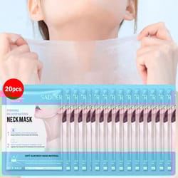sadoer hyaluronic acid neck mask 20pcs collagen neck mask for firming, hydrating, and brightening neck care
