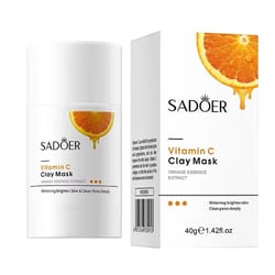 sadoer vitamin c clay mask stick deep cleansing pore cleaning mask for blackhead removal and oil control