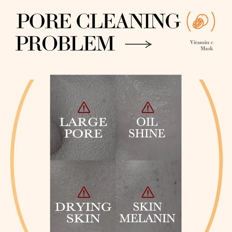 SADOER Vitamin C Clay Mask Stick Deep Cleansing Pore Cleaning Mask For Blackhead Removal And Oil Co 2