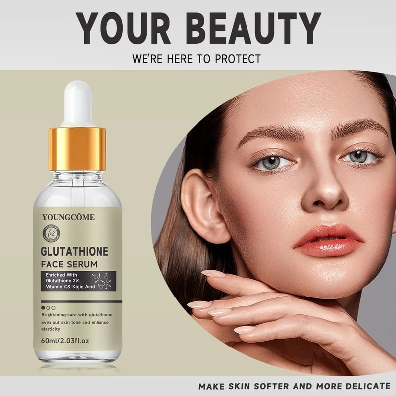 Glutathione Brightening Face Serum Dark Spot Corrector Hydrating Glutathione Serum For Radiant Skin