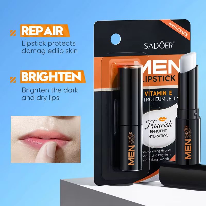 SADOER Mens Lip Balm Hydrating Anti Cracking Lip Balm For Repairing And Nourishing Dry Lips 3