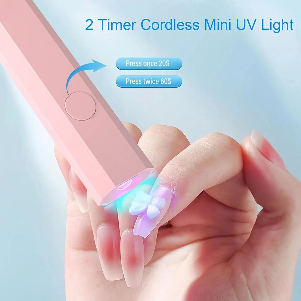 YIKOOLIN Handheld UV LED Nail Lamp Portable Gel Nail Dryer For Fast Nail Art Curing 1