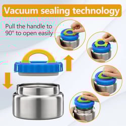 8oz vacuum insulated food jar wide mouth stainless steel soup thermos for hot and cold meals