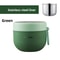 600ML Stainless Steel Lunch Bowl Microwave Safe Soup Noodle Container With Lid 8