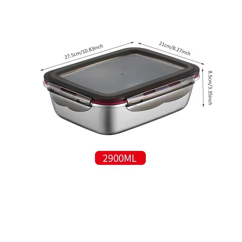 304 Stainless Steel Leakproof Bento Lunch Box Portable Food Container 9