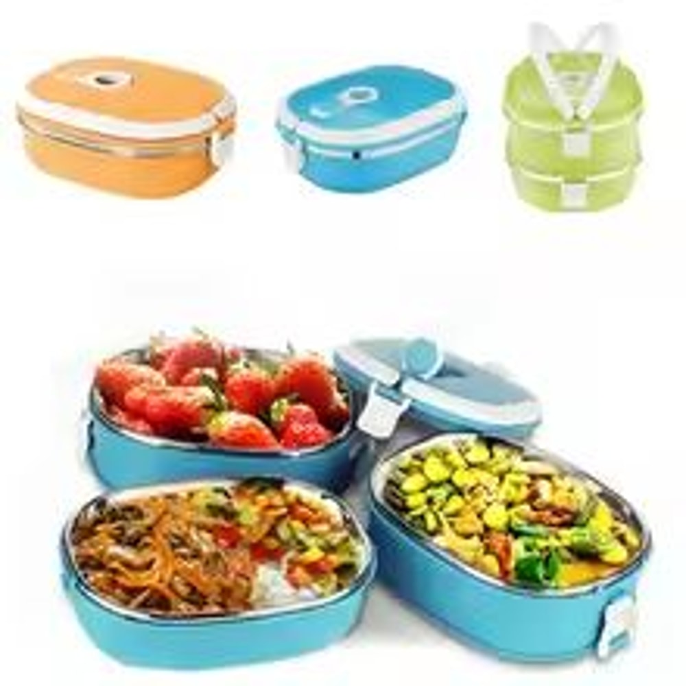 ZUZZEE Portable Food Warmer Insulated Stainless Steel Lunch Box 3