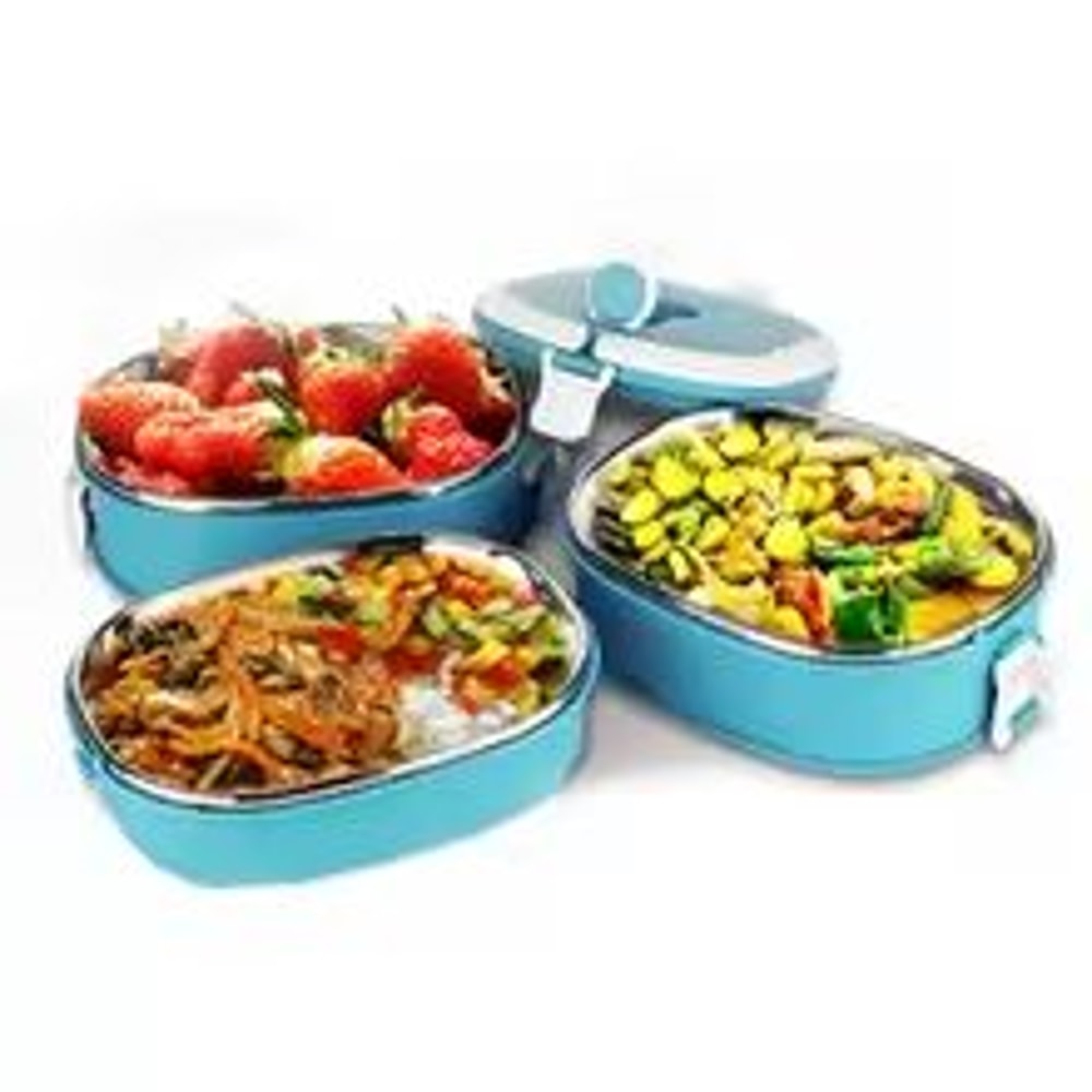 ZUZZEE Portable Food Warmer Insulated Stainless Steel Lunch Box 4
