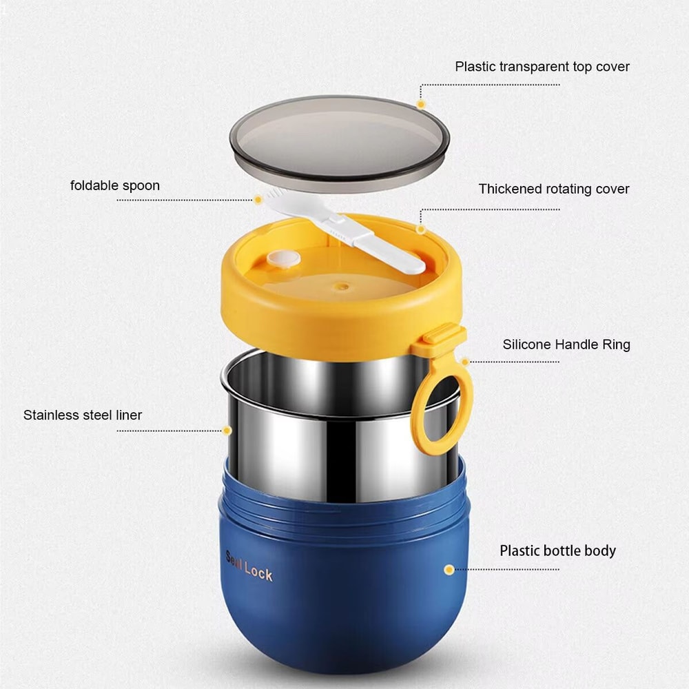 2029 Fl Oz Stainless Steel Food Thermos Vacuum Insulated Lunch Jar For Kids 2