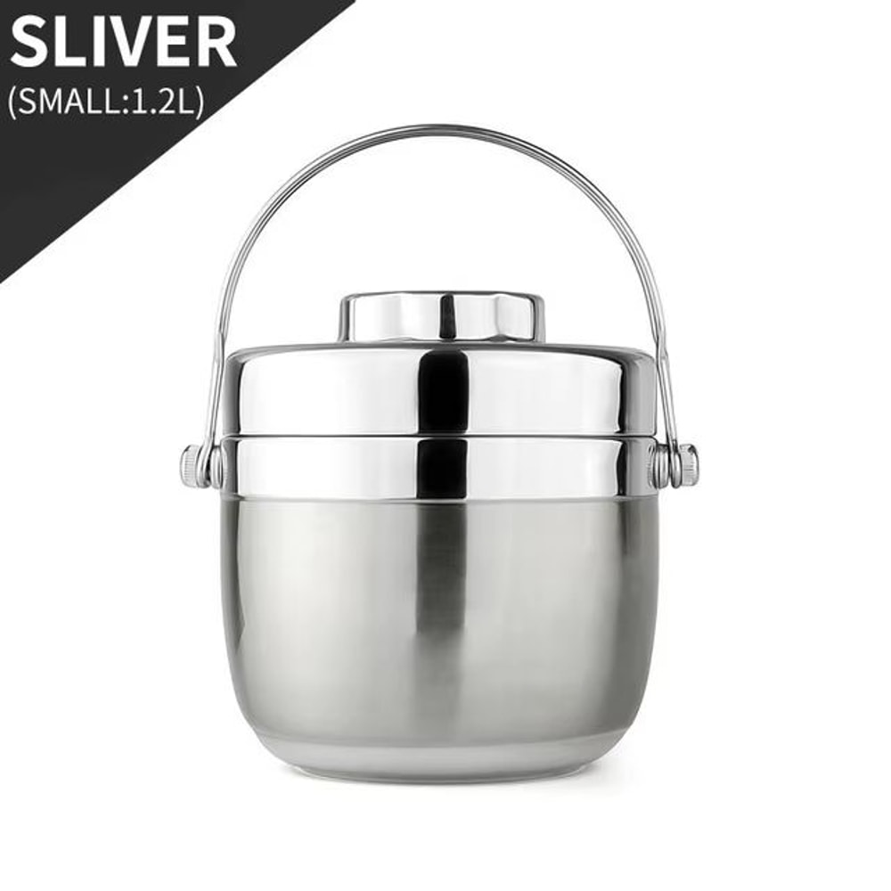 Stainless Steel Food Thermos Lunch Box With Bag And Tableware 6